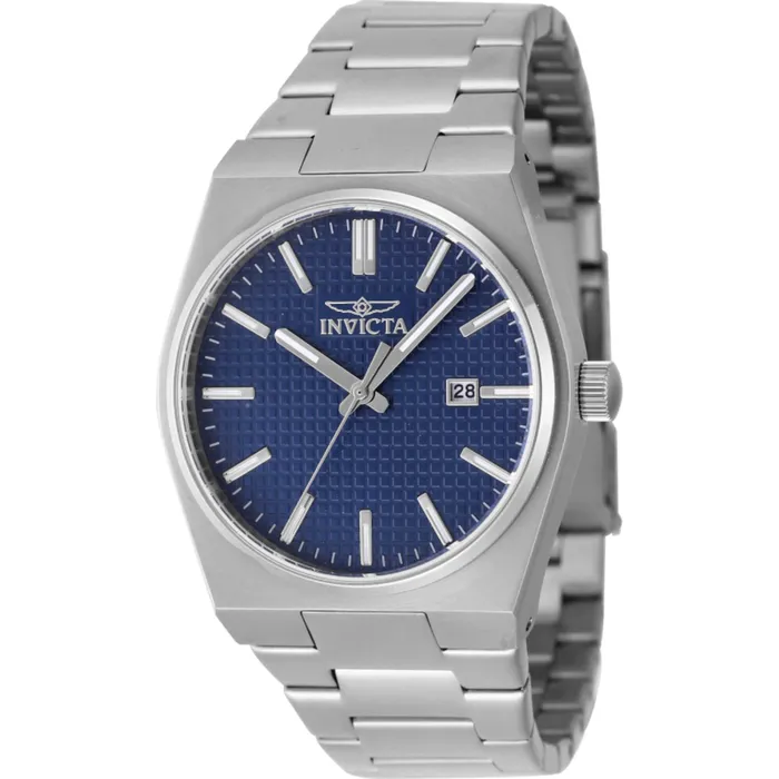 Invicta Bracelets Invicta Mens Watch Speedway Quartz Blue Dial Stainless Steel Bracelet Date 48390