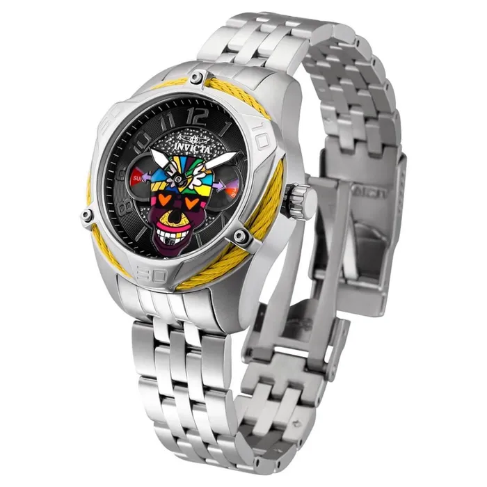 Invicta Bracelets Invicta Womens Quartz Watch Britto Chronograph Silver Tone Steel Bracelet 33524