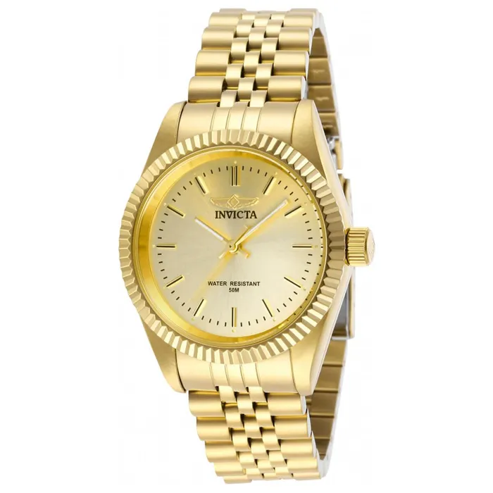 Invicta Bracelets Invicta Womens Quartz Watch Specialty Gold Tone Dial Bracelet 29411