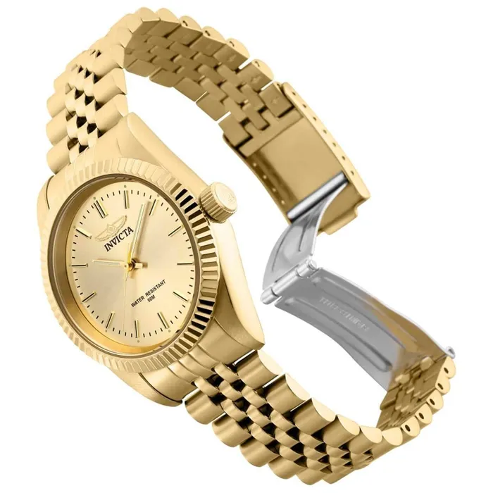 Invicta Bracelets Invicta Womens Quartz Watch Specialty Gold Tone Dial Bracelet 29411