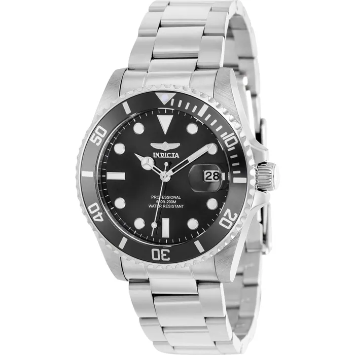 Invicta Bracelets Invicta Womens Watch Pro Diver Quartz Silver Steel Bracelet Rotating Bezel 37149