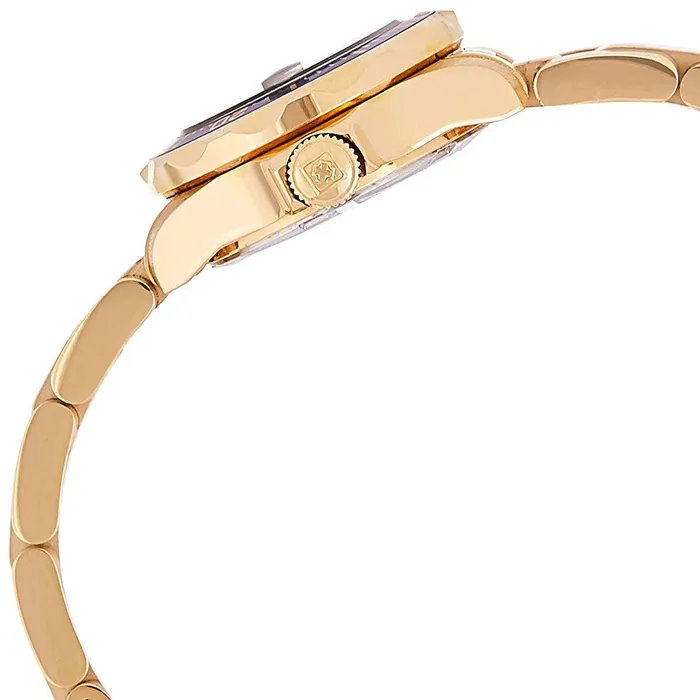 Invicta Invicta 8944 Womens Pro Diver Gold Tone Stainless Steel Blue Dial Dive Watch Earrings