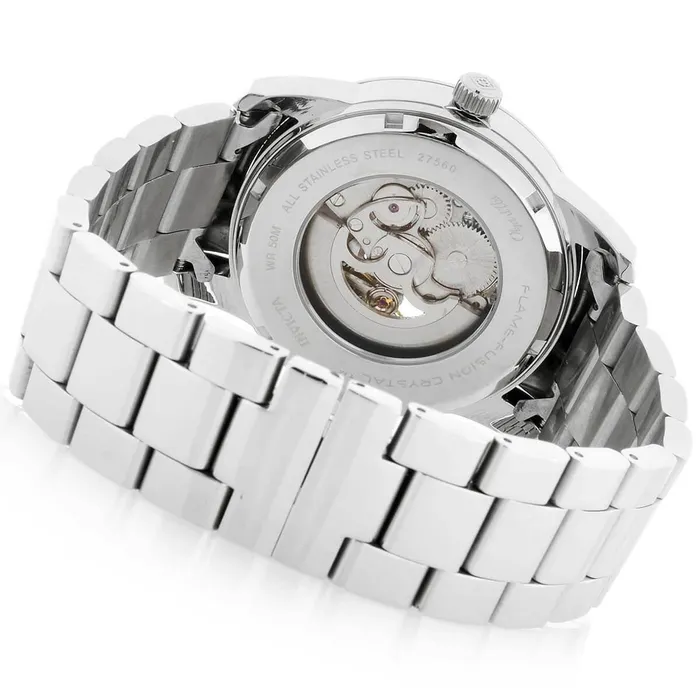 Invicta Mens Automatic Watch Objet D Art Silver Tone Dial Bracelet 27560 Invicta Bracelets