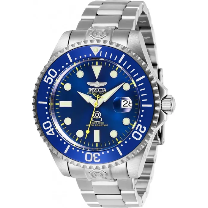 Invicta Mens Automatic Watch Pro Diver Blue Dial Bracelet 27611 Invicta Bracelets