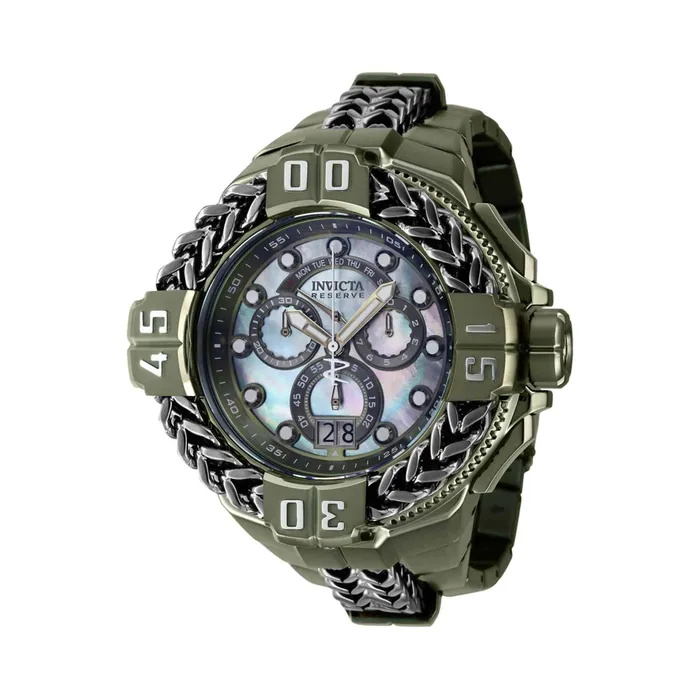 Invicta Mens Chrono Watch Gladiator Spartacus Titanium and Mint Bracelet 38713 Invicta Bracelets