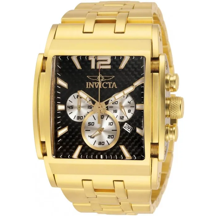 Invicta Mens Chronograph Watch Speedway Black and Silver Tone Dial Bracelet 32586 Invicta Bracelets