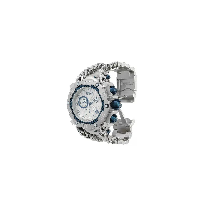 Invicta Mens Watch Gladiator Reserve Chrono Silver Dial Steel Bracelet 36626 Invicta Bracelets
