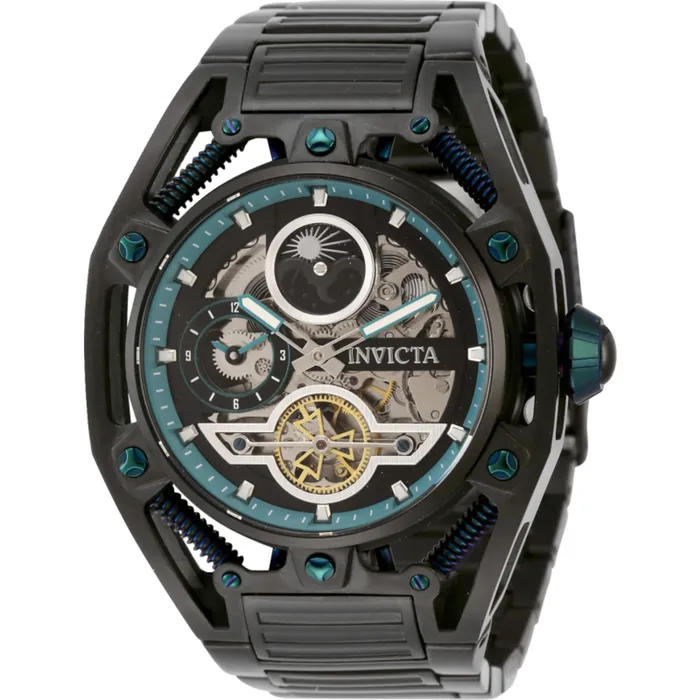 Invicta Mens Watch S1 Rally Day and Night Indicator Black Steel Bracelet 42133 Invicta Bracelets
