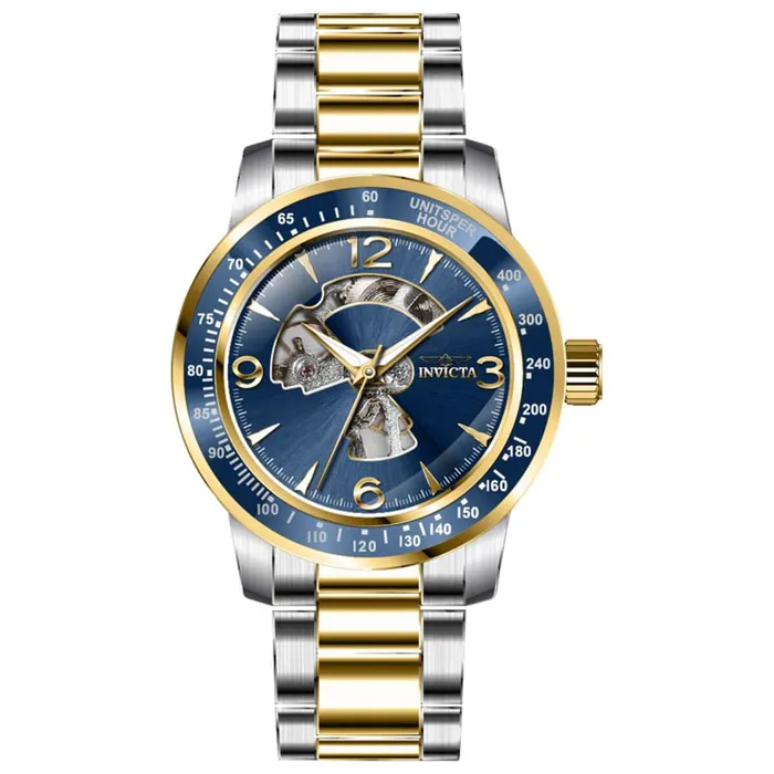 Invicta Mens Watch Specialty Mechanical Blue Dial Two Tone Bracelet 38558 Invicta Bracelets