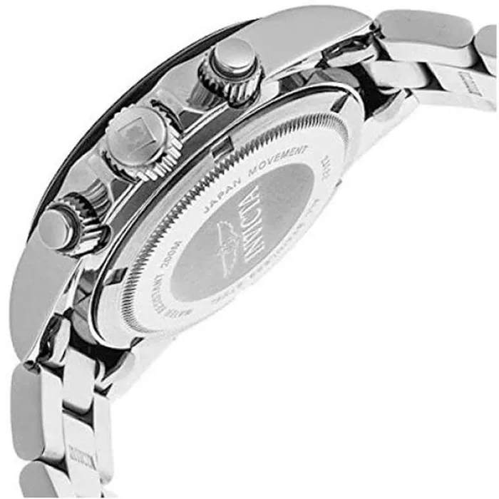 Invicta Rings Invicta Mens Chronograph Watch Speedway Black Bezel Silver Tone Dial 26111