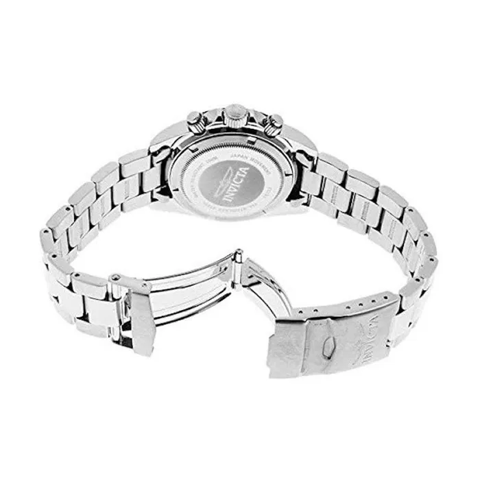 Invicta Rings Invicta Mens Chronograph Watch Speedway Black Bezel Silver Tone Dial 26111