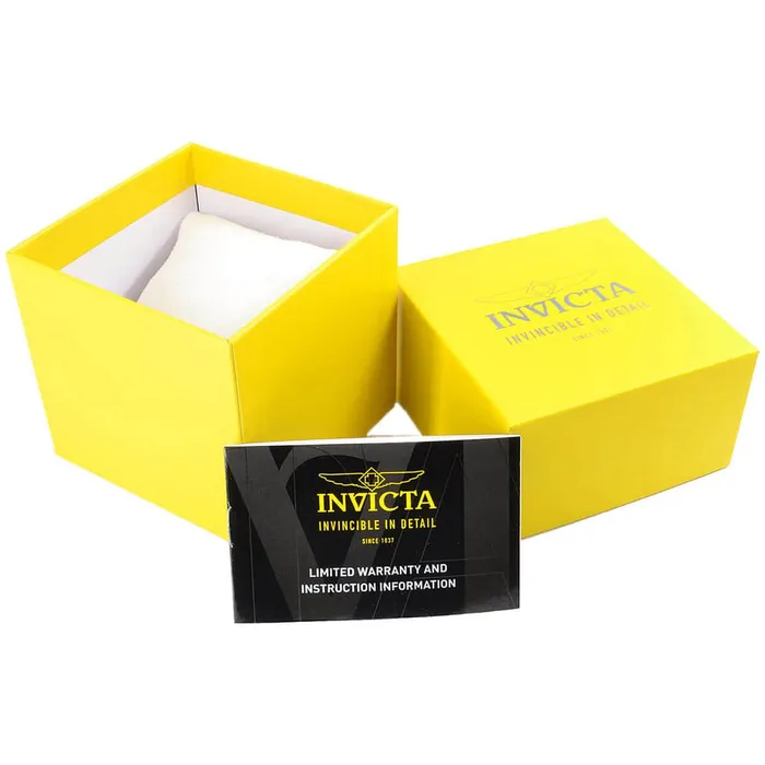 Invicta Rings Invicta Mens Chronograph Watch Speedway Black Bezel Silver Tone Dial 26111