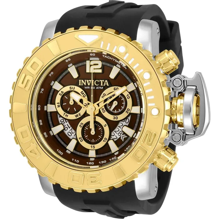 Invicta Rings Invicta Mens Quartz Watch Sea Hunter Chronograph Silver Tone Case 32620