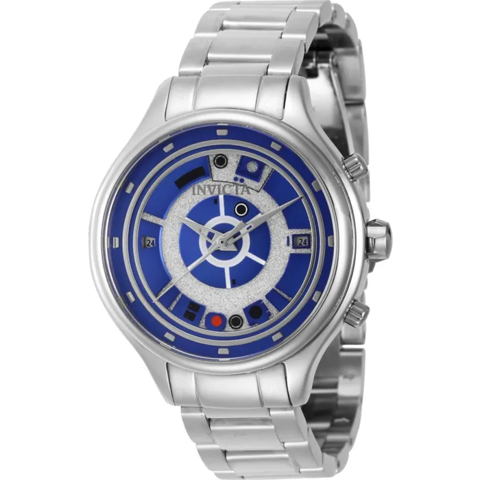 Invicta Womens Watch Star Wars R2D2 Blue and Silver Tone Dial Bracelet 41390 Invicta Bracelets