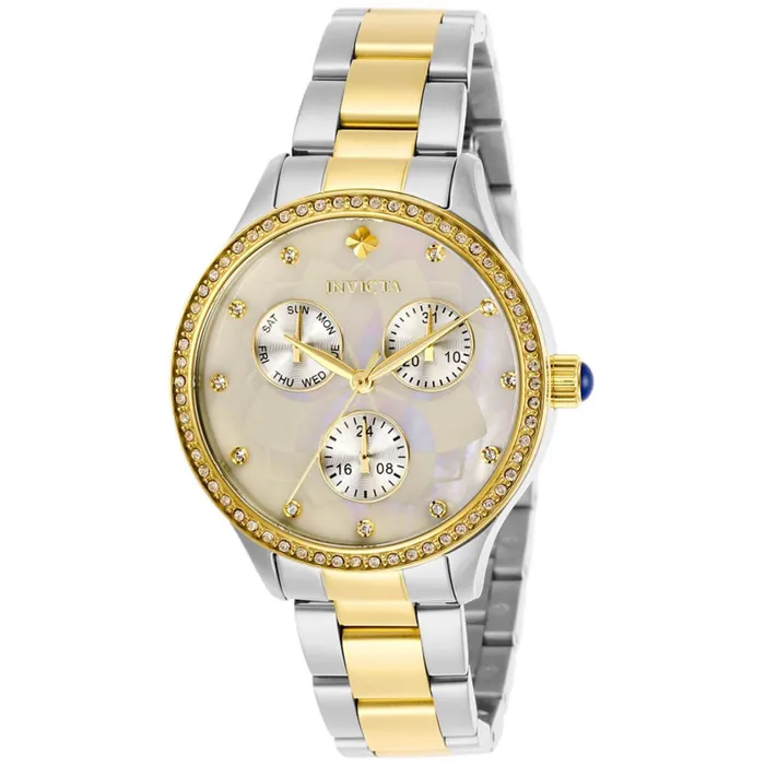 Invicta Womens Watch Wildflower White Oyster Dial Two Tone Bracelet 29099 Invicta Bracelets