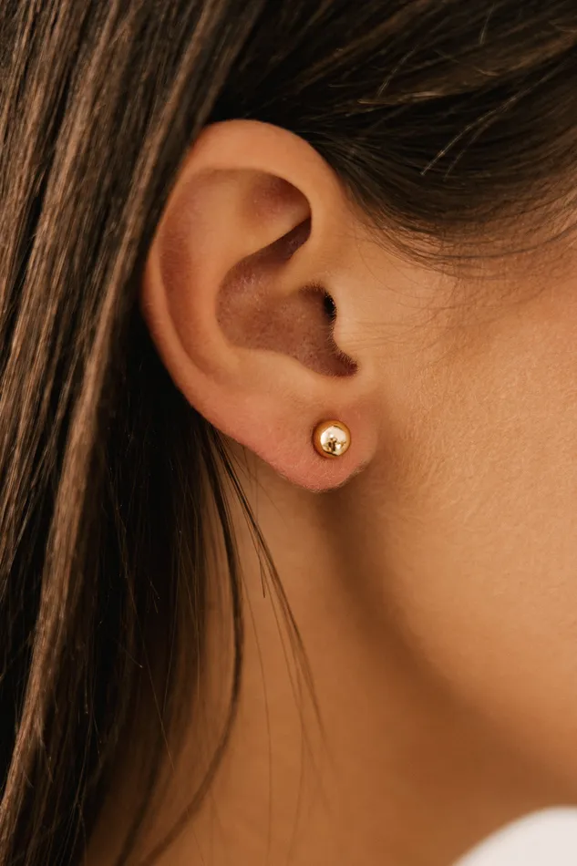 Kty Earrings Big Bubble Earrings Gold