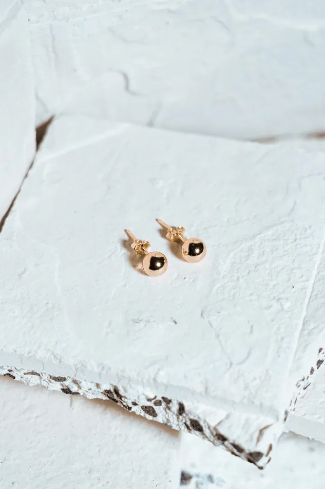 Kty Earrings Big Bubble Earrings Gold