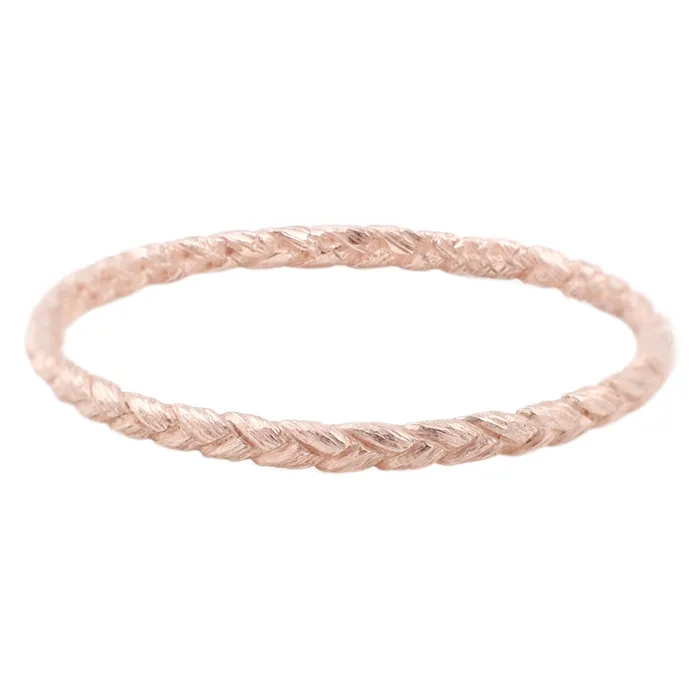 Katrina LaPenne Rings Small Rose Gold Braid Ring