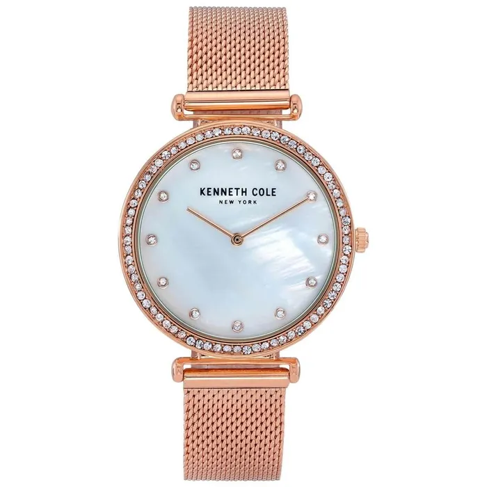 Kenneth Cole Bracelets Kenneth Cole Womens Watch Quartz MOP Dial Rose Gold Bracelet KC50927004