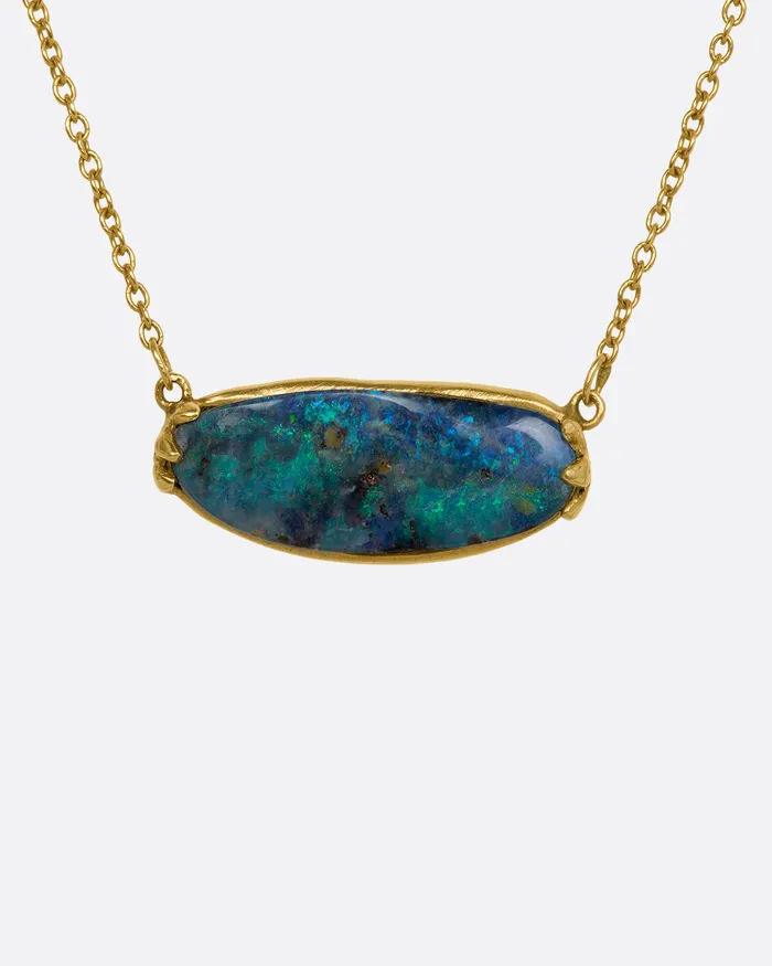 KIMBERLIN BROWN Necklaces Australian Opal Claw Pendant Necklace