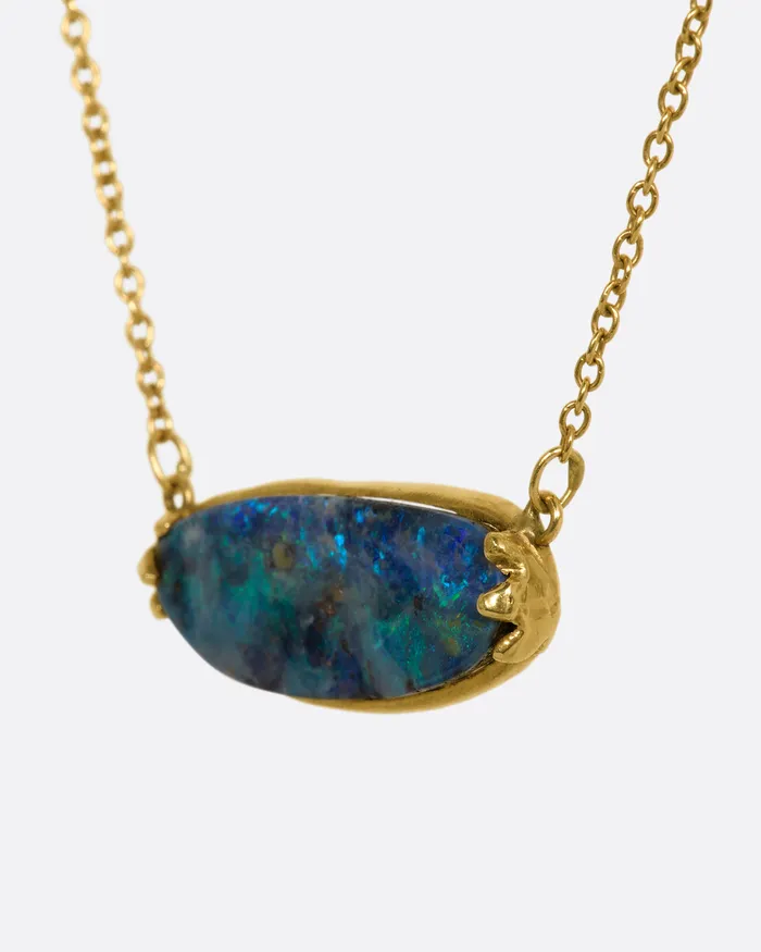 KIMBERLIN BROWN Necklaces Australian Opal Claw Pendant Necklace