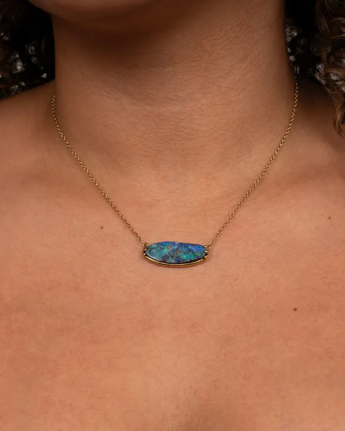 KIMBERLIN BROWN Necklaces Australian Opal Claw Pendant Necklace