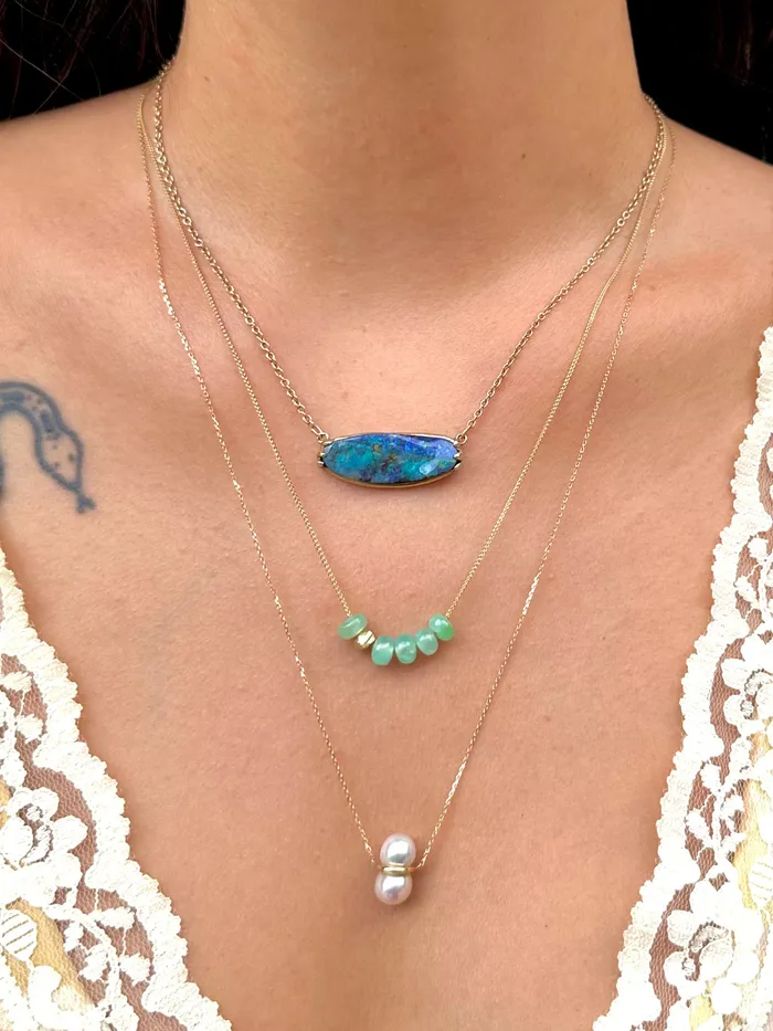 KIMBERLIN BROWN Necklaces Australian Opal Claw Pendant Necklace