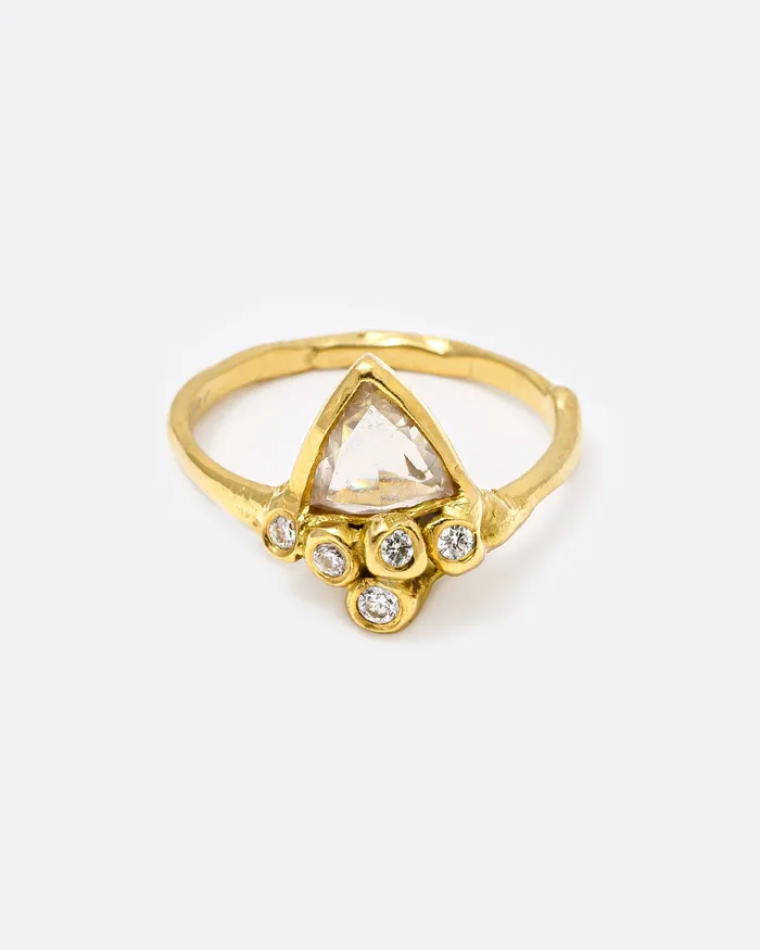 KIMBERLIN BROWN Rings Rose Cut Diamond Anemone Ring