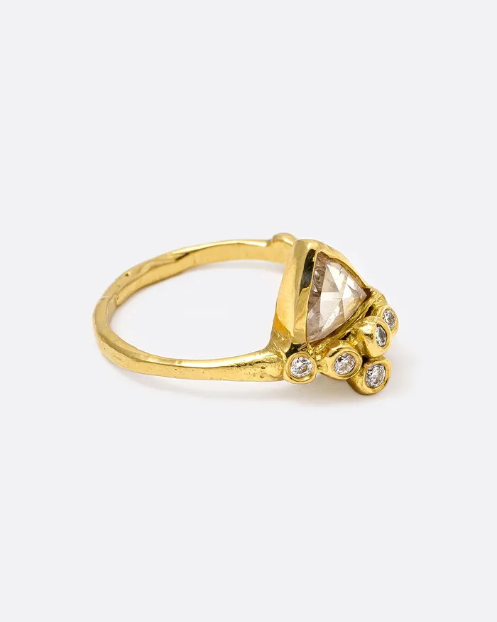 KIMBERLIN BROWN Rings Rose Cut Diamond Anemone Ring