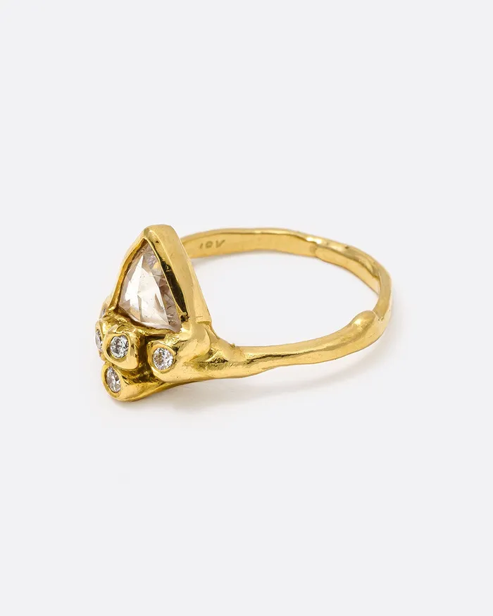 KIMBERLIN BROWN Rings Rose Cut Diamond Anemone Ring