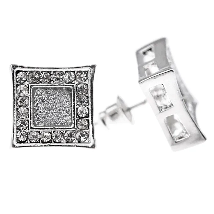 Kite Glitter Silver Earrings 13MM Bling Cartel Admin Earrings