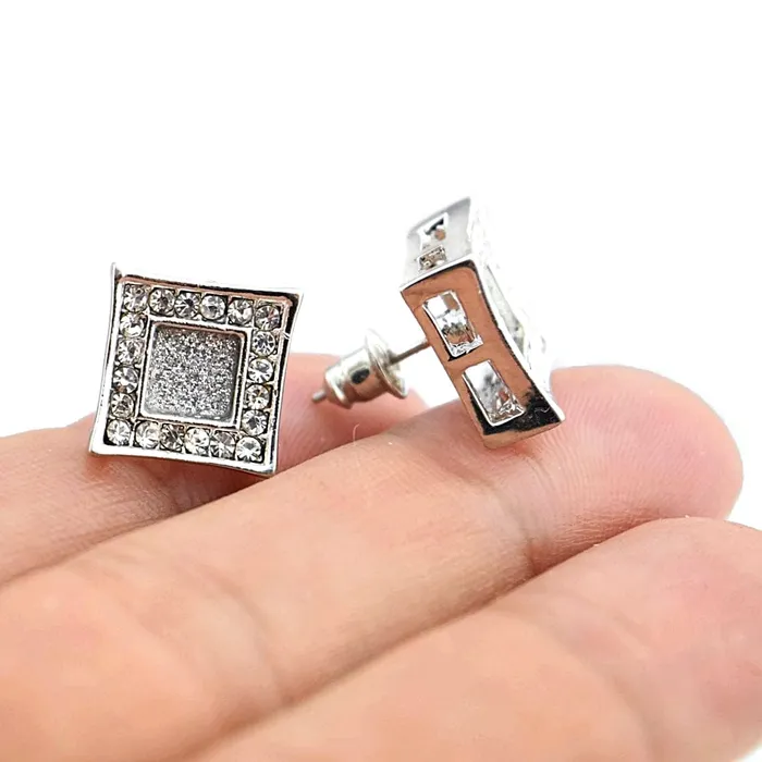 Kite Glitter Silver Earrings 13MM Bling Cartel Admin Earrings