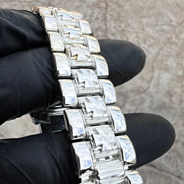 Knights Templar Iron Celtic Maltese Cross Blue Watch Silver Tone 8 Bling Cartel Rings