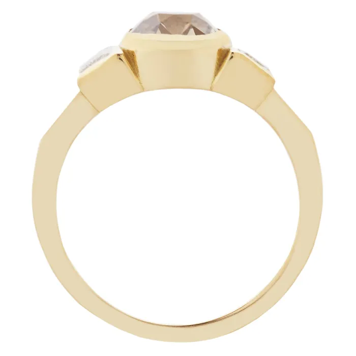 Lauren Wolf Jewelry Golden Deco Diamond Ring Rings