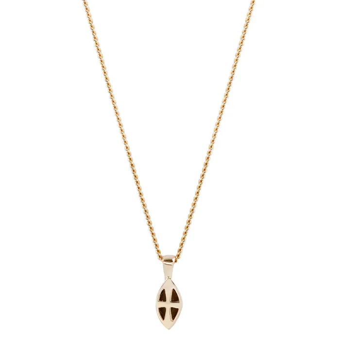 Lauren Wolf Jewelry Necklaces Gold Marquise Morganite Necklace