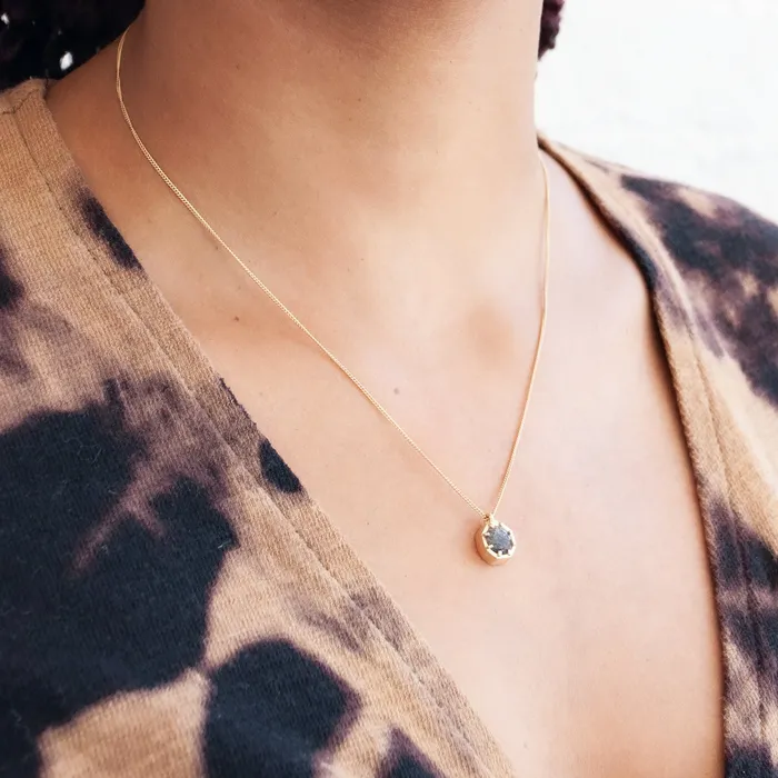 Lauren Wolf Jewelry Necklaces Quartz Octagon Necklace