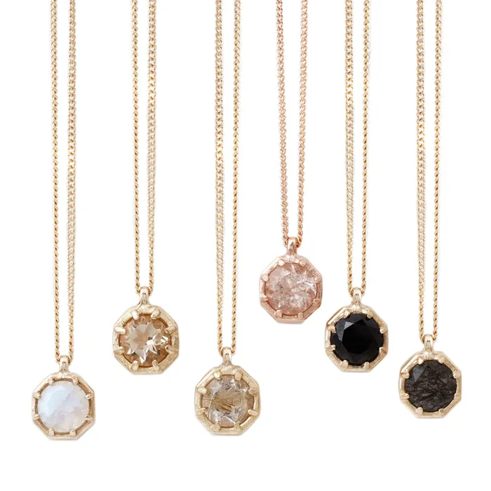Lauren Wolf Jewelry Necklaces Quartz Octagon Necklace