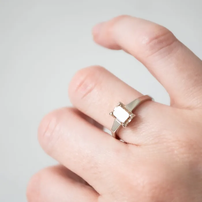 Lauren Wolf Jewelry Rings Champagne Diamond Mirrors Ring