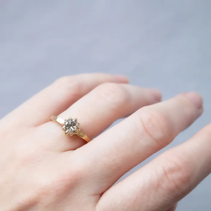Lauren Wolf Jewelry Rings Champagne Diamond Soire Ring