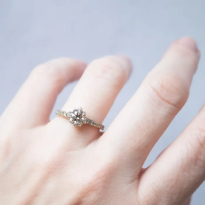 Lauren Wolf Jewelry Rings Champagne Pav Diamond Soire Ring