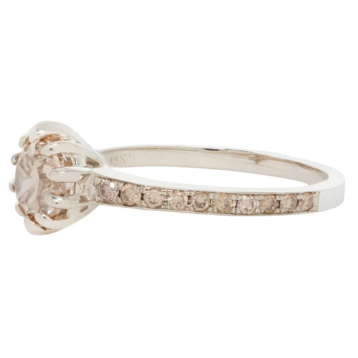 Lauren Wolf Jewelry Rings Champagne Pav Diamond Soire Ring