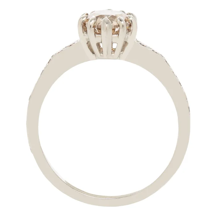 Lauren Wolf Jewelry Rings Champagne Pav Diamond Soire Ring
