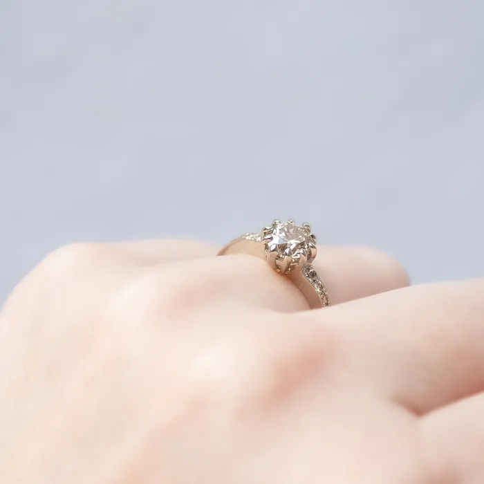 Lauren Wolf Jewelry Rings Champagne Pav Diamond Soire Ring