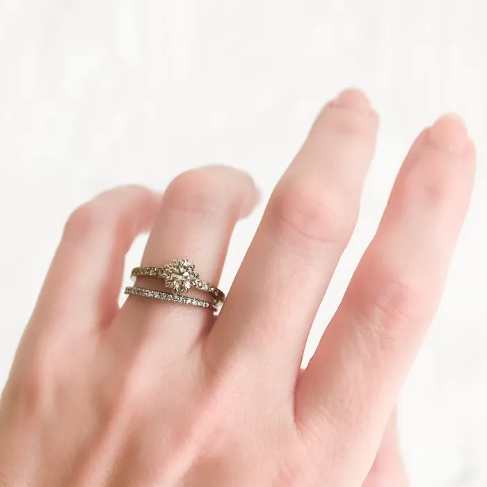 Lauren Wolf Jewelry Rings Champagne Pav Diamond Soire Ring