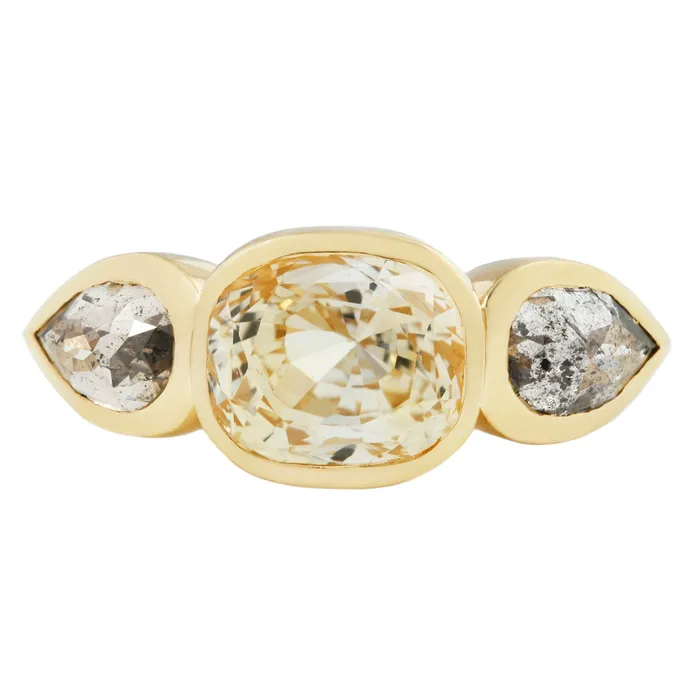 Lauren Wolf Jewelry Rings Eyes of Athena Sapphire Ring