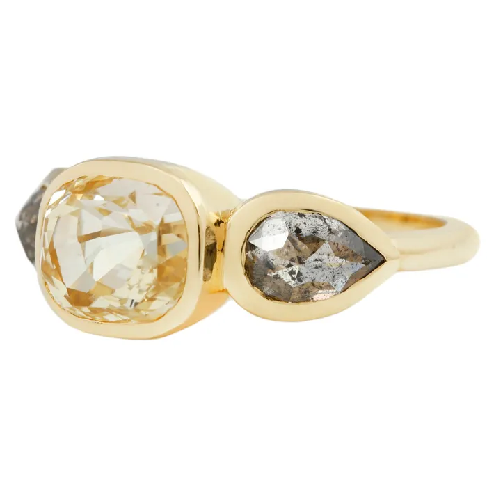 Lauren Wolf Jewelry Rings Eyes of Athena Sapphire Ring