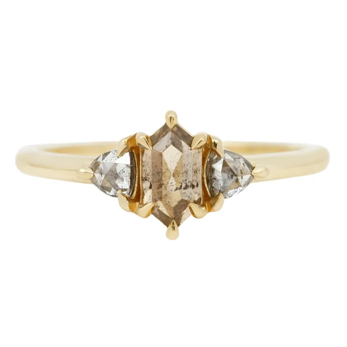 Lauren Wolf Jewelry Rings Misty Coast Three Stone Ring