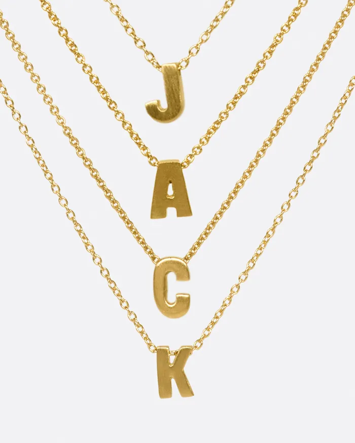 MARIAN MAURER Necklaces Micro Initial Necklace
