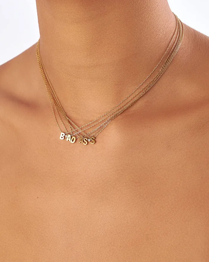 MARIAN MAURER Necklaces Micro Initial Necklace