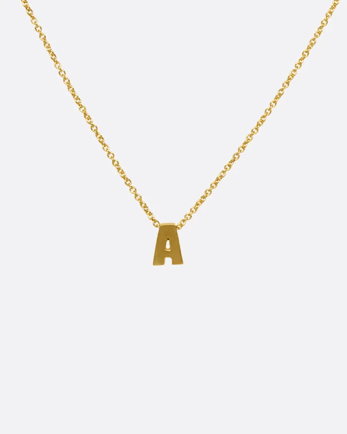 MARIAN MAURER Necklaces Micro Initial Necklace